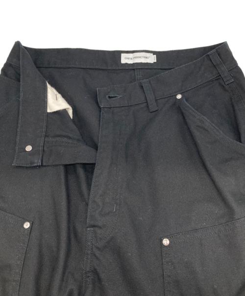 COOTIE PRODUCTIONS（クーティープロダクツ）COOTIE PRODUCTIONS (クーティープロダクツ) Abyss Dyed Duck Double Knee Painter Shorts ブラック サイズ:Mの古着・服飾アイテム