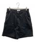 COOTIE PRODUCTIONS（クーティープロダクツ）の古着「Abyss Dyed Duck Double Knee Painter Shorts」｜ブラック