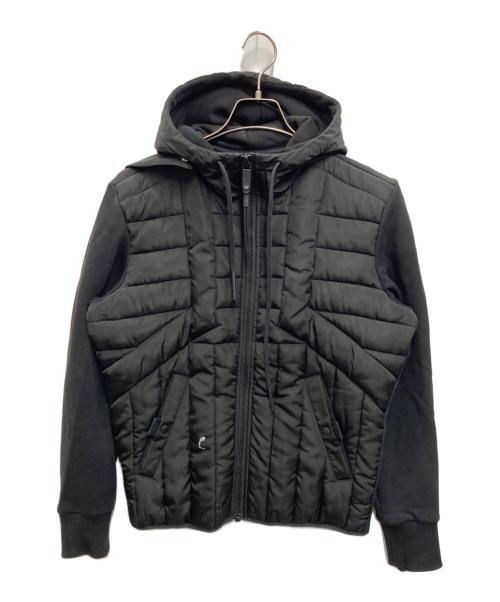 DIESEL（ディーゼル）DIESEL (ディーゼル) ジップアップ中綿フーディ ブラック サイズ:XSの古着・服飾アイテム