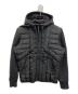 DIESEL（ディーゼル）の古着「ジップアップ中綿フーディ」｜ブラック