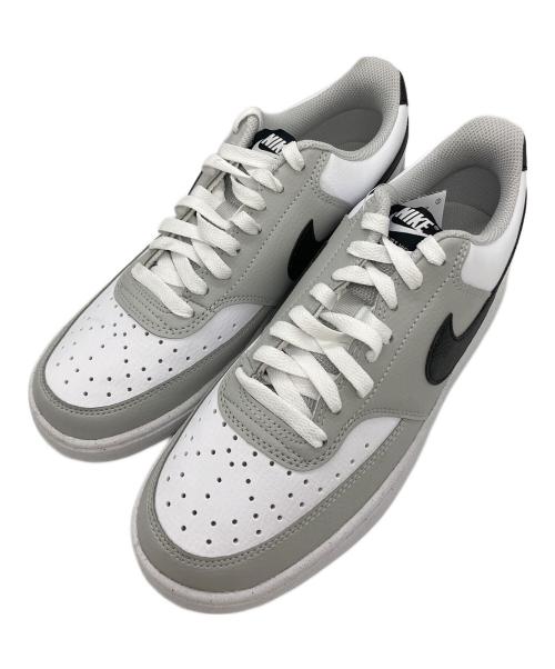NIKE（ナイキ）NIKE (ナイキ) Court Vision Low ホワイト×グレー サイズ:26cm 未使用品の古着・服飾アイテム