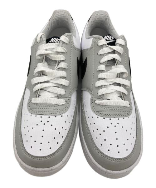 NIKE（ナイキ）NIKE (ナイキ) Court Vision Low ホワイト×グレー サイズ:26cm 未使用品の古着・服飾アイテム