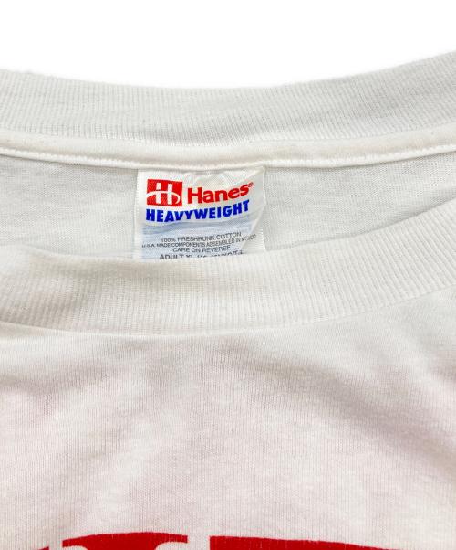 Hanes（ヘインズ）Hanes (ヘインズ) 【古着】バンドプリントTシャツ ホワイト サイズ:XLの古着・服飾アイテム