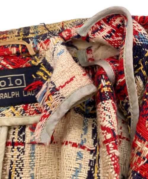 POLO RALPH LAUREN（ポロ・ラルフローレン）POLO RALPH LAUREN (ポロ・ラルフローレン) チェック ツイード テーラードジャケット ベージュ サイズ:不明の古着・服飾アイテム