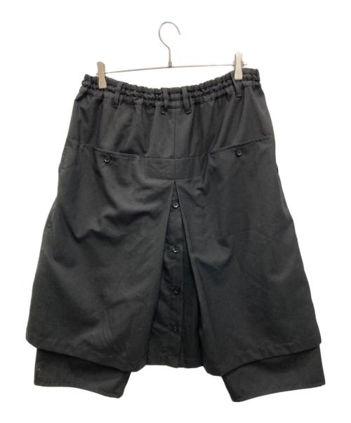GROUND Y（グラウンドワイ）GROUND Y (グラウンドワイ) T-W Gabardine Wrap Pants type1 ブラック サイズ:SIZE 3の古着・服飾アイテム