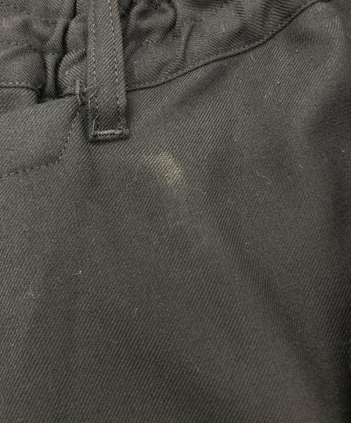 GROUND Y（グラウンドワイ）GROUND Y (グラウンドワイ) T-W Gabardine Wrap Pants type1 ブラック サイズ:SIZE 3の古着・服飾アイテム