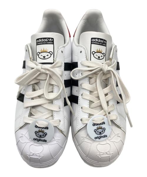 adidas（アディダス）adidas (アディダス) NIGO (二ゴー) SUPERSTAR NIGO BEARFOOT ホワイト サイズ:26.5cmの古着・服飾アイテム