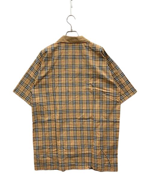 Burberry's（バーバリーズ）Burberry's (バーバリーズ) ノバチェック半袖シャツ ベージュ サイズ:Lの古着・服飾アイテム
