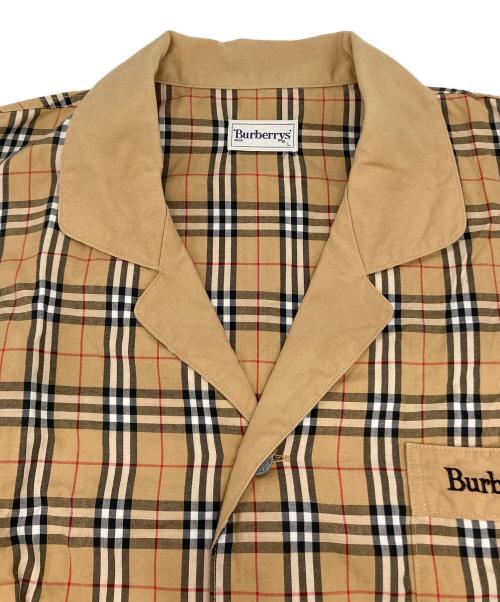 Burberry's（バーバリーズ）Burberry's (バーバリーズ) ノバチェック半袖シャツ ベージュ サイズ:Lの古着・服飾アイテム