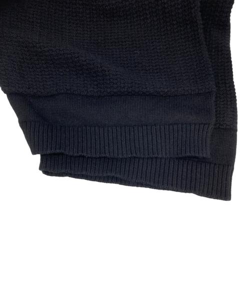 STONE ISLAND（ストーンアイランド）STONE ISLAND (ストーンアイランド) KNIT POLO SHIRT SHORT SLEEVE ブラック サイズ:XLの古着・服飾アイテム