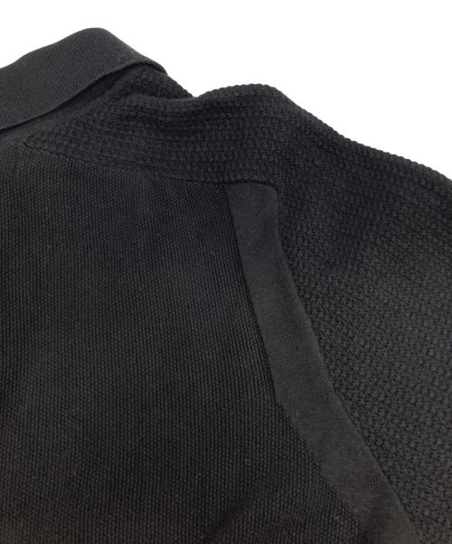STONE ISLAND（ストーンアイランド）STONE ISLAND (ストーンアイランド) KNIT POLO SHIRT SHORT SLEEVE ブラック サイズ:XLの古着・服飾アイテム