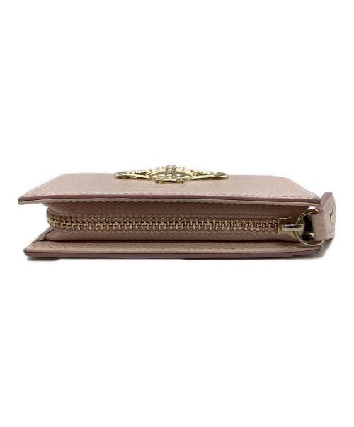 Vivienne Westwood（ヴィヴィアンウエストウッド）Vivienne Westwood (ヴィヴィアンウエストウッド) EXECUTIVE LEATHER ZIP COIN CASE ピンクの古着・服飾アイテム