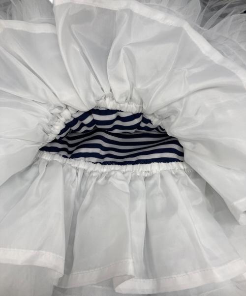 Bibiy.（ビビィ）Bibiy. (ビビィ) FRANCINE TULLE TEE グレー×ネイビー サイズ:FREE 未使用品の古着・服飾アイテム