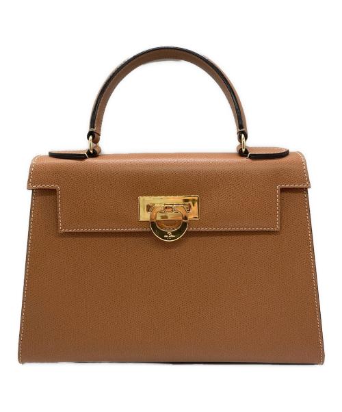 CARBOTTI（カルボッティ）CARBOTTI (カルボッティ) 2WAYレザーショルダーバッグ ブラウンの古着・服飾アイテム