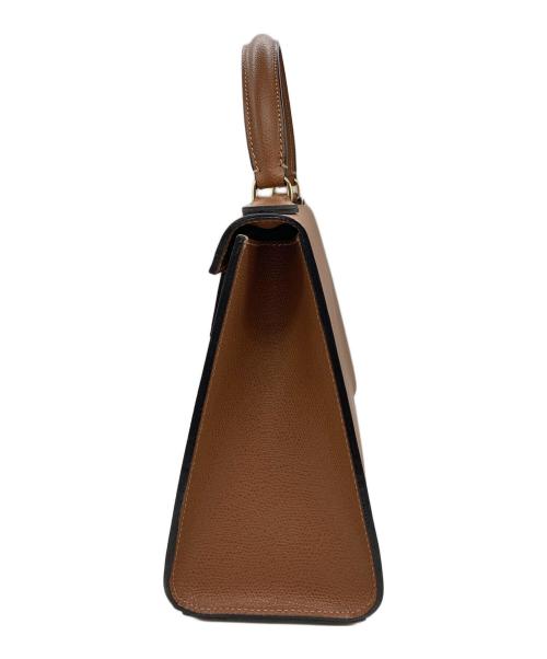 CARBOTTI（カルボッティ）CARBOTTI (カルボッティ) 2WAYレザーショルダーバッグ ブラウンの古着・服飾アイテム
