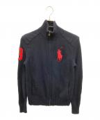 POLO RALPH LAURENポロ・ラルフローレン）の古着「ビッグポニー ドライバーズニット」｜ネイビー