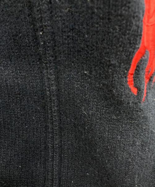 POLO RALPH LAUREN（ポロ・ラルフローレン）POLO RALPH LAUREN (ポロ・ラルフローレン) ビッグポニー ドライバーズニット ネイビー サイズ:XSの古着・服飾アイテム