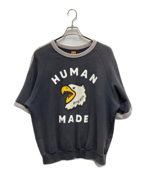 HUMAN MADE（ヒューマンメイド）HUMAN MADE (ヒューマンメイド) S/S SWEATSHIRT グレー サイズ:Lの古着・服飾アイテム