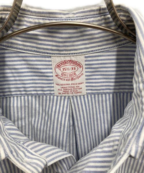 BROOKS BROTHERS（ブルックスブラザーズ）BROOKS BROTHERS (ブルックスブラザーズ) Makersストライプシャツ ブルー サイズ:15　1/2の古着・服飾アイテム