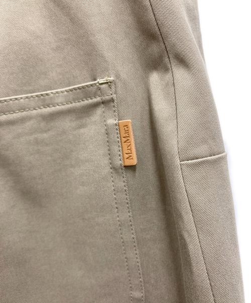 MaxMara（マックスマーラ）MaxMara (マックスマーラ) OLIVI コットンストレッチワークウェアドレス オリーブ サイズ:4 未使用品の古着・服飾アイテム