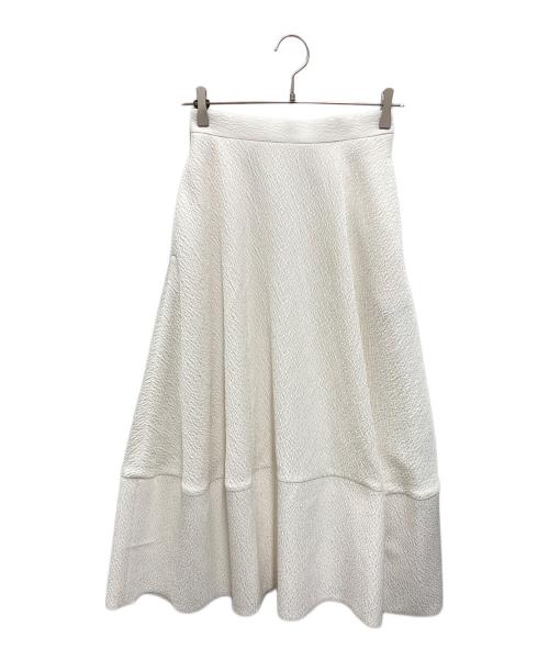 allureville（アルアバイル）allureville (アルアバイル) グラビエジャガードエトランジェスカート ホワイト サイズ:1の古着・服飾アイテム