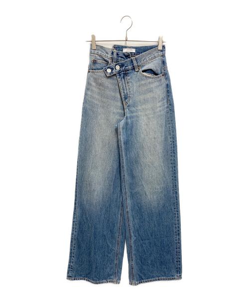 moussy（マウジー）moussy (マウジー) CROSS WAIST WIDE ストレート インディゴの古着・服飾アイテム