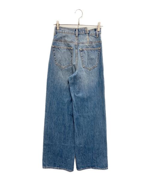moussy（マウジー）moussy (マウジー) CROSS WAIST WIDE ストレート インディゴの古着・服飾アイテム