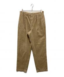 POLO RALPH LAUREN（ポロ・ラルフローレン）の古着「2タックコーデュロイパンツ」｜ベージュ