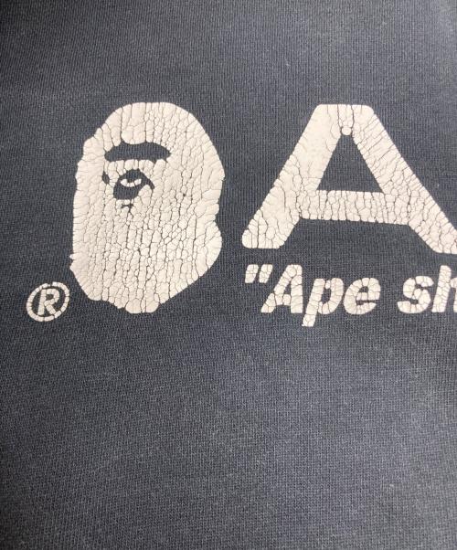 A BATHING APE（アベイシングエイプ）A BATHING APE (アベイシングエイプ) ロゴプリントスウェット ブラック サイズ:Lの古着・服飾アイテム