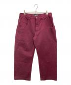Jncoジェーエヌシーオー）の古着「カラーバギーデニム」｜ボルドー