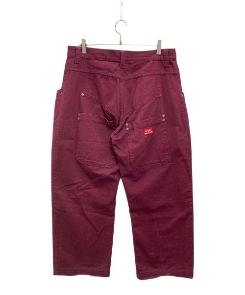 Jnco（ジェーエヌシーオー）jnco (ジェーエヌシーオー) カラーバギーデニム ボルドー サイズ:XLの古着・服飾アイテム