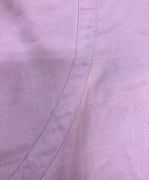 POLO RALPH LAUREN（ポロ・ラルフローレン）POLO RALPH LAUREN (ポロ・ラルフローレン) CALDWELL シルクリネン オープンカラーシャツ ラベンダー サイズ:Lの古着・服飾アイテム