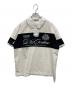 Deci Couture（デシクチュール）の古着「Logo Embroidery Two-Tone Rugby Shirt」｜ホワイト