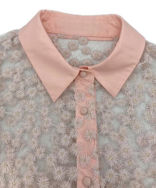 bow.a（ボウ・エー）bow.a (ボウ・エー) FLORET BLOUSE ピンク サイズ:FREE 未使用品の古着・服飾アイテム