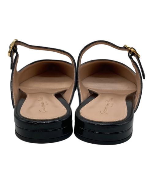 Gianvito Rossi（ジャンヴィト ロッシ）Gianvito Rossi (ジャンヴィト ロッシ) ポインテッドトゥ ミュール ブラック サイズ:SIZE 37の古着・服飾アイテム