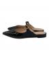 Gianvito Rossi (ジャンヴィト ロッシ) ポインテッドトゥ ミュール ブラック サイズ:SIZE 37：17000円