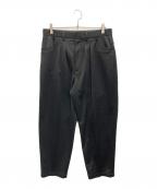 FARAHファーラー）の古着「Two Tuck Wide Tapered Pants」｜ブラック