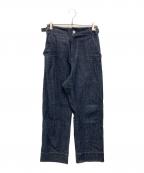 UNDECORATEDアンデコレイテッド）の古着「ORGANIC CO TWILL PT」｜インディゴ
