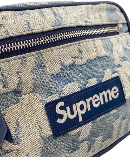 SUPREME（シュプリーム）SUPREME (シュプリーム) Fat Tip Jacquard Denim Waist Bag インディゴの古着・服飾アイテム