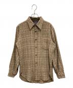 PENDLETONペンドルトン）の古着「70'sウールチェックシャツ」｜ベージュ