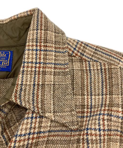 PENDLETON（ペンドルトン）PENDLETON (ペンドルトン) 70'sウールチェックシャツ ベージュ サイズ:Mの古着・服飾アイテム