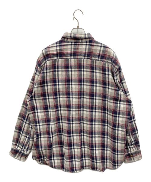 FIVE BROTHER（ファイブブラザー）FIVE BROTHER (ファイブブラザー) チェックネルシャツ グレー×ネイビー サイズ:XXLの古着・服飾アイテム