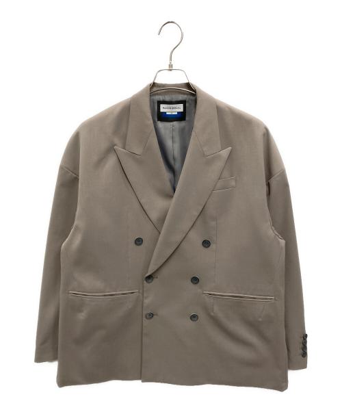 MAISON SPECIAL（メゾンスペシャル）MAISON SPECIAL (メゾンスペシャル) Wool Mix Smooth Prime-Over Peaked Lapel Double Tailored Jacket グレーの古着・服飾アイテム