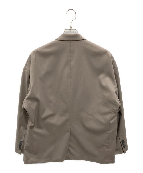 MAISON SPECIAL（メゾンスペシャル）MAISON SPECIAL (メゾンスペシャル) Wool Mix Smooth Prime-Over Peaked Lapel Double Tailored Jacket グレーの古着・服飾アイテム