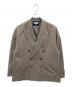 MAISON SPECIAL（メゾンスペシャル）の古着「Wool Mix Smooth Prime-Over Peaked Lapel Double Tailored Jacket」｜グレー