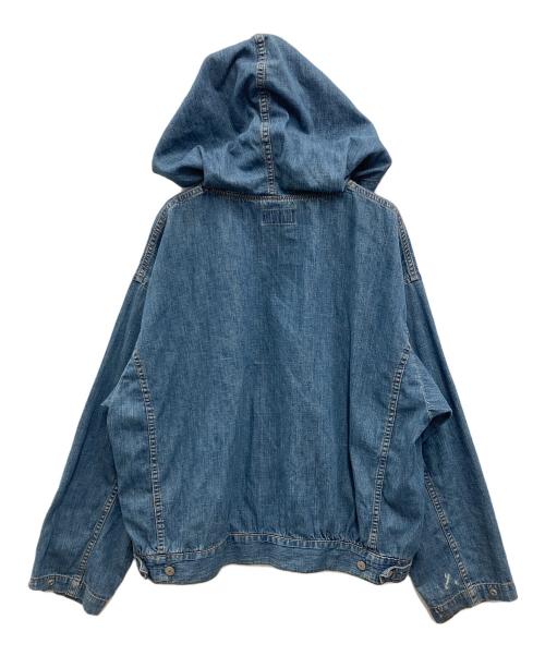 Hysteric Glamour（ヒステリックグラマー）Hysteric Glamour (ヒステリックグラマー) SPEAK NO EVIL刺繍 プルオーバーデニムシャツ インディゴ サイズ:FREEの古着・服飾アイテム