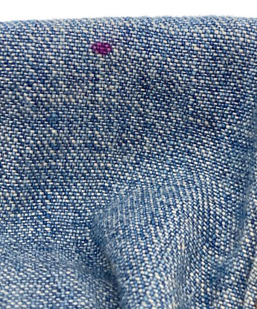 Hysteric Glamour（ヒステリックグラマー）Hysteric Glamour (ヒステリックグラマー) SPEAK NO EVIL刺繍 プルオーバーデニムシャツ インディゴ サイズ:FREEの古着・服飾アイテム