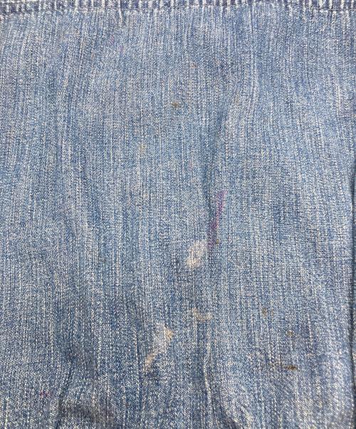 Hysteric Glamour（ヒステリックグラマー）Hysteric Glamour (ヒステリックグラマー) SPEAK NO EVIL刺繍 プルオーバーデニムシャツ インディゴ サイズ:FREEの古着・服飾アイテム