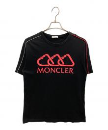 MONCLER（モンクレール）の古着「ラバープリントTシャツ」｜ブラック