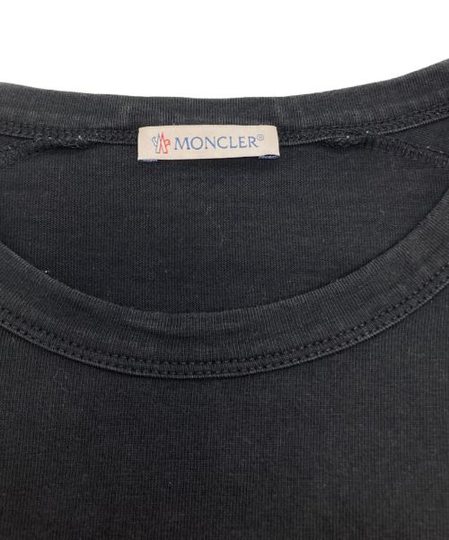 MONCLER（モンクレール）MONCLER (モンクレール) ラバープリントTシャツ ブラック サイズ:Sの古着・服飾アイテム